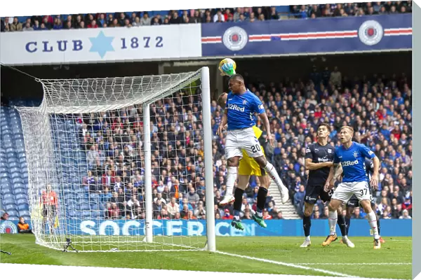 Rangers vs Dundee: Alfredo Morelos Leaps High in Ladbrokes Premiership Action at Ibrox Stadium