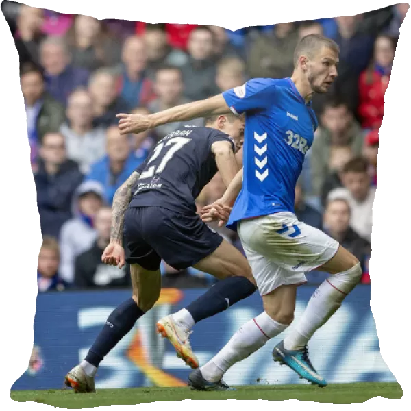 Rangers Barisic in Action: Thrilling Moments from the Ladbrokes Premiership Match vs Dundee at Ibrox Stadium