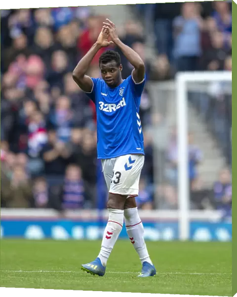 Rangers Lassana Coulibaly Salutes Ibrox Fans Amidst Ladbrokes Premiership Battle Against Dundee