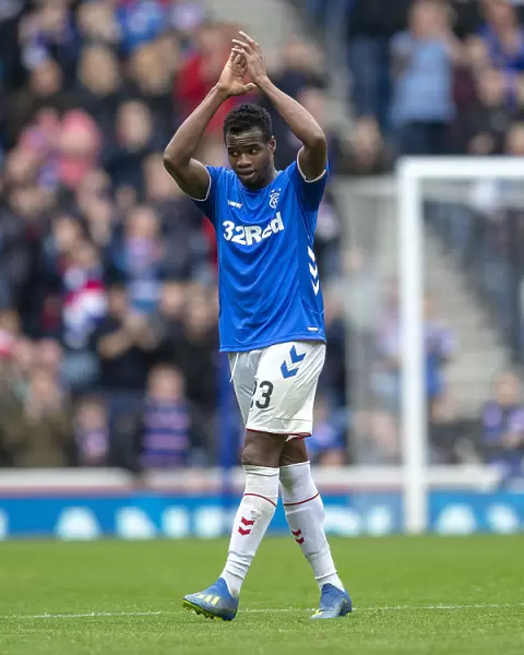 Rangers Lassana Coulibaly Salutes Ibrox Fans Amidst Ladbrokes Premiership Battle Against Dundee