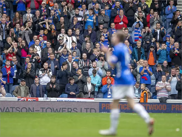 Rangers Fans Honor Ryan Kent: A Moment of Triumph at Ibrox Stadium (Ladbrokes Premiership: Rangers vs Dundee)