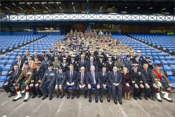 John Greig and Armed Forces Honor 2003 Scottish Cup Victory at Ibrox Stadium