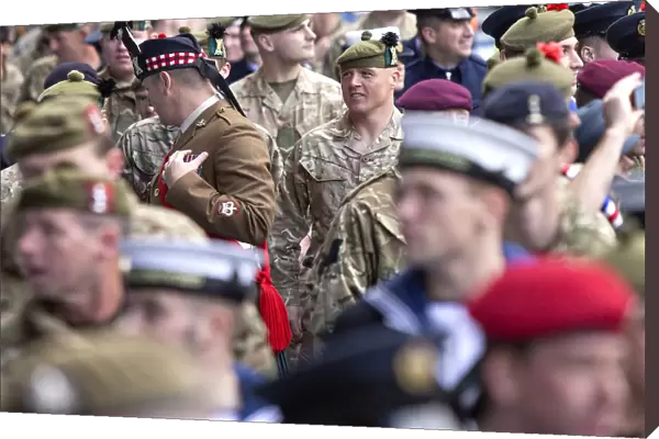 Rangers Football Club: Honoring Heroes - Armed Forces Tribute Day at Ibrox Stadium: Military Personnel and 2003 Scottish Cup Winning Squad Reunite