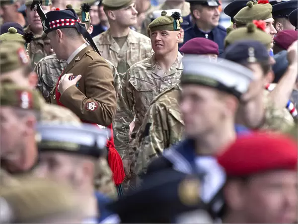 Rangers Football Club: Honoring Heroes - Armed Forces Tribute Day at Ibrox Stadium: Military Personnel and 2003 Scottish Cup Winning Squad Reunite