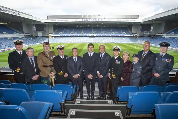 John Greig and Rangers Directors Honor Scottish Cup Win with Armed Forces (2003)