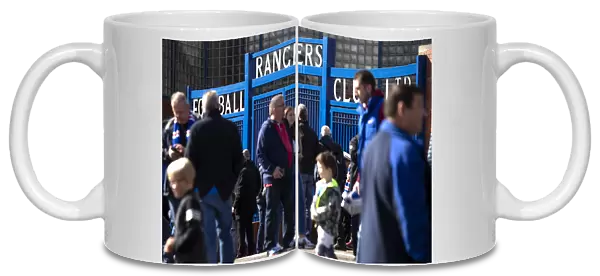 Rangers Fans Gather at Ibrox Stadium's Fan Zone before Rangers vs St Johnstone (Ladbrokes Premiership)