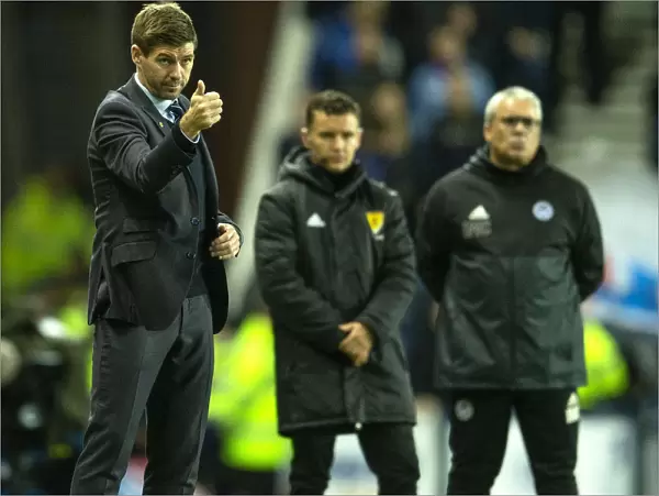 Steven Gerrard: Intense Moment at Ibrox - Rangers vs Ayr United, Betfred Cup Quarterfinal