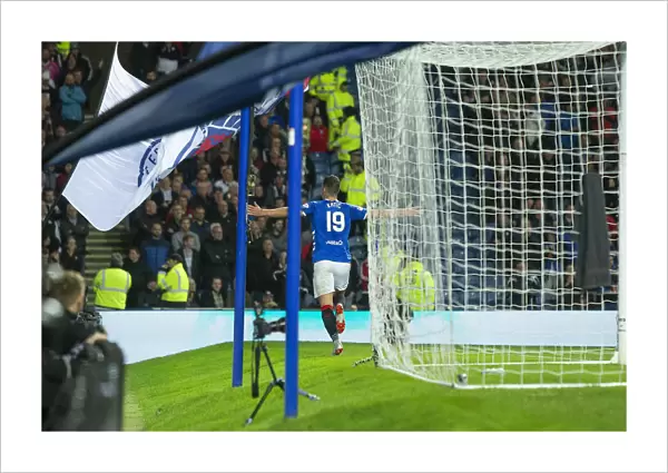 Rangers Nikola Katic Scores the Thrilling Winner: Betfred Cup Quarterfinal vs Ayr United at Ibrox Stadium