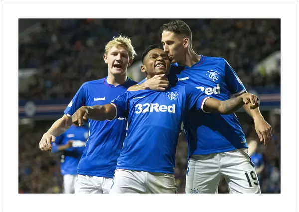Rangers: Morelos's Dramatic Goal and Emotional Celebration with Katic in the Betfred Cup Quarterfinal at Ibrox Stadium