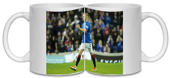 Quarter Final Battle at Ibrox: McCrorie's Intense Performance - Rangers vs Ayr United (Betfred Cup)