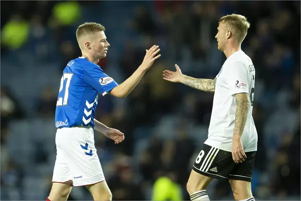 Kelly and Crawford's Unforgettable Handshake: Rangers vs Ayr United in the Betfred Cup Quarterfinals at Ibrox Stadium
