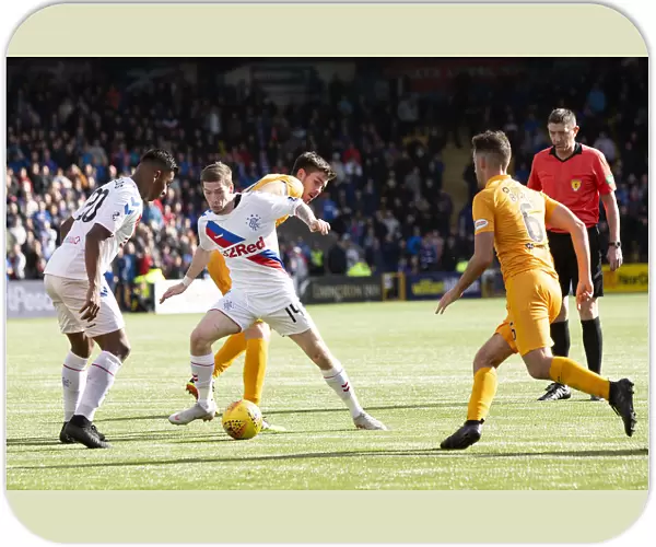 Rangers Ryan Kent in Action at Livingston's Tony Macaroni Arena - Ladbrokes Premiership