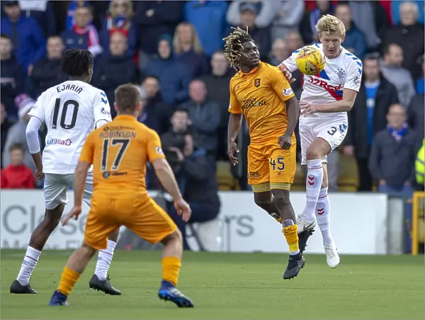 Rangers vs Livingston: Thrilling Moment as Joe Worrall Leaps over Dolly Menga in Ladbrokes Premiership Clash at Tony Macaroni Arena