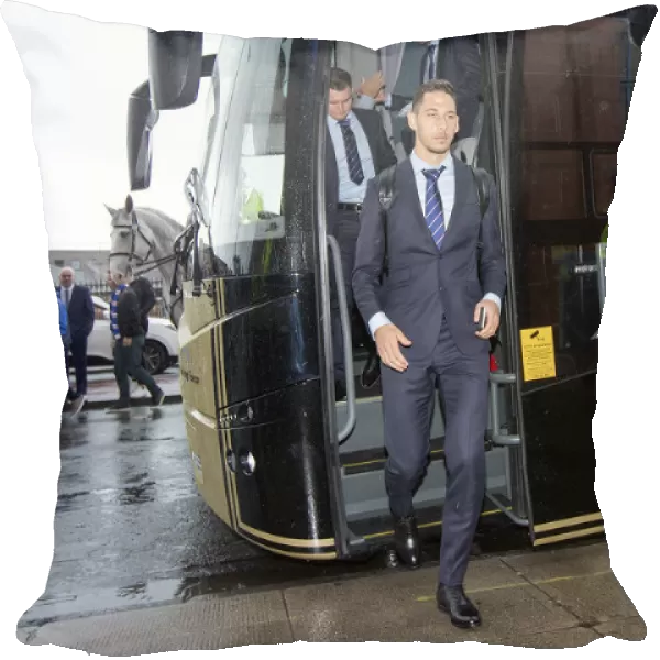 Rangers Nikola Katic Steps Out in New Club Suit for Ladbrokes Premiership Clash at Ibrox Stadium