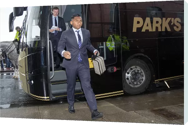 Rangers Alfredo Morelos: Stepping Out in Style for Rangers vs Hearts at Ibrox Stadium