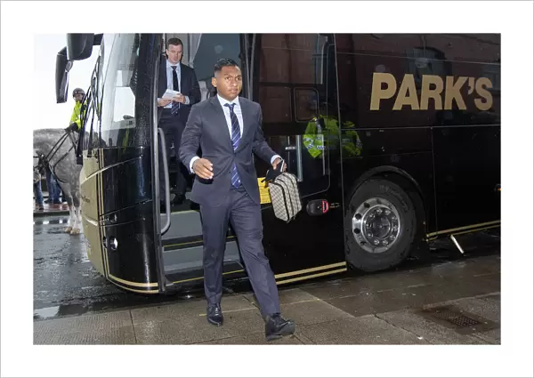 Rangers Alfredo Morelos: Stepping Out in Style for Rangers vs Hearts at Ibrox Stadium