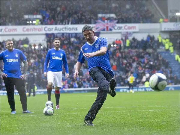 Rangers Fans Epic Penalty Showdown: Halftime Thrills at Ibrox Stadium (Scottish Cup Winners 2003)