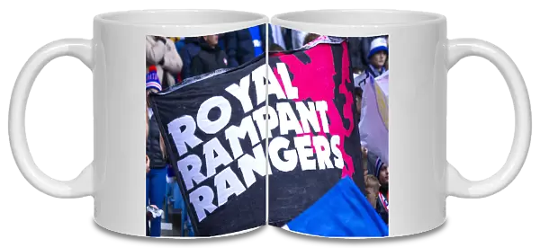 Rangers vs Hearts: Ibrox Stadium - Scottish Premiership Clash with Rangers Scottish Cup Victory Banner
