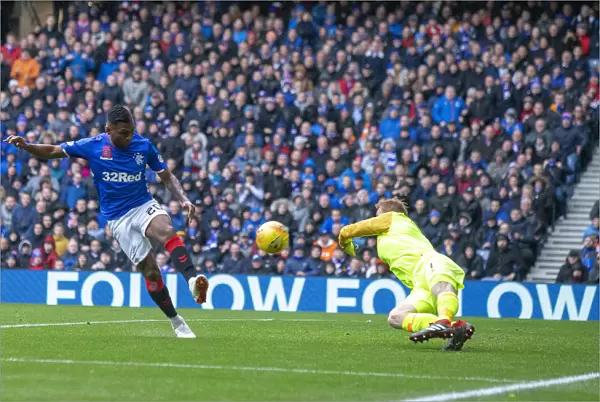 Thrilling Moment: Alfredo Morelos Scores His Second Goal for Rangers at Ibrox (2023) - Scottish Cup Champions