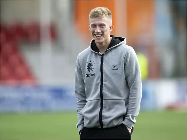 Rangers Ross McCrorie Readies for Kick-off against Hamilton Academical at Hope Central Business District Stadium