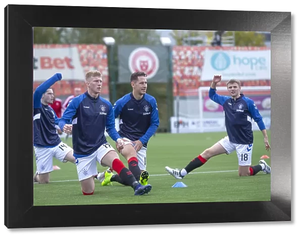 Rangers FC: Kent, McCrorie, Katic, and Rossiter Warm Up Ahead of Hamilton Academical Clash at Hope Central Business District Stadium