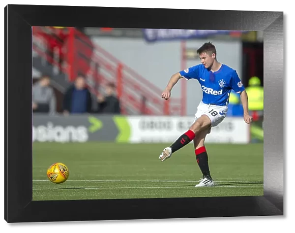 Rangers Jordan Rossiter in Action against Hamilton Academical at Hope Central Business District Stadium