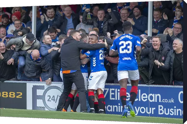 Rangers Ryan Kent Scores Thriller: Celebrating with Fans at Hamilton's Hope Central Business District Stadium