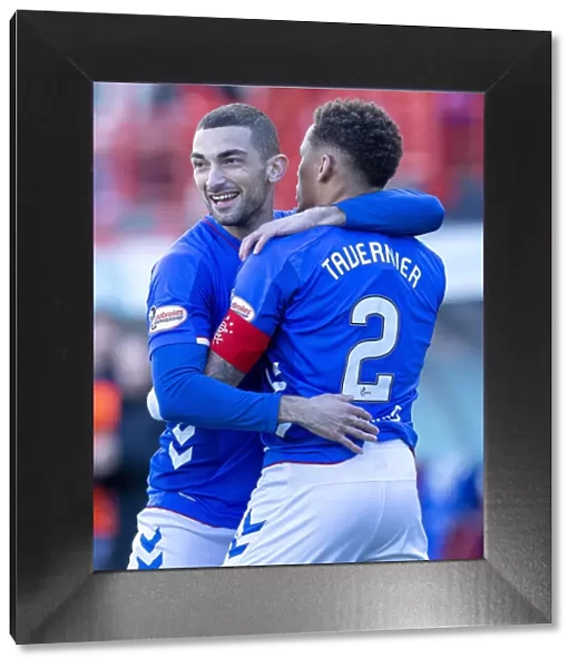 Rangers Tavernier and Grezda: A Celebratory Moment in the Ladbrokes Premiership