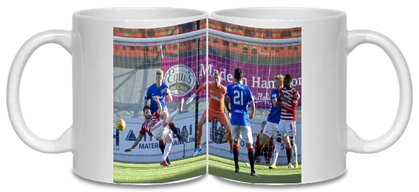 Rangers Ross McCrorie in Action against Hamilton Academical - Ladbrokes Premiership at Hope Central Business District Stadium