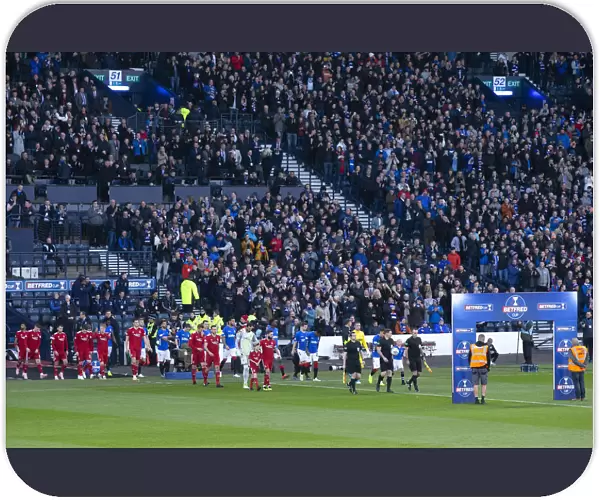 Rangers and Aberdeen Players Walk Out for Betfred Cup Semi-Final Showdown at Hampden Park