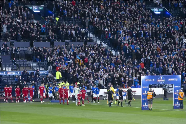 Rangers and Aberdeen Players Walk Out for Betfred Cup Semi-Final Showdown at Hampden Park
