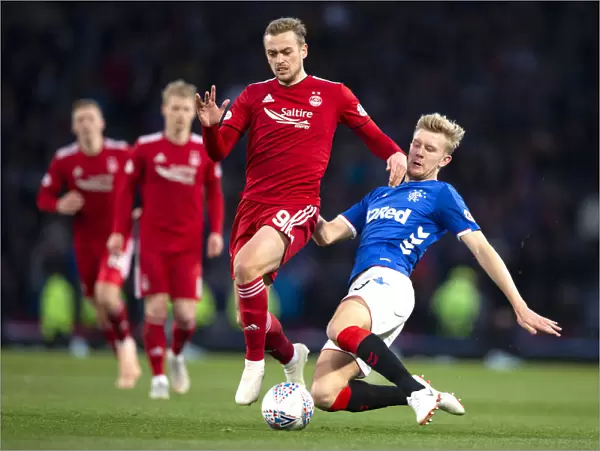 Rangers vs Aberdeen: Worrall Tackles Wilson in Intense Betfred Cup Semi-Final Clash at Hampden Park