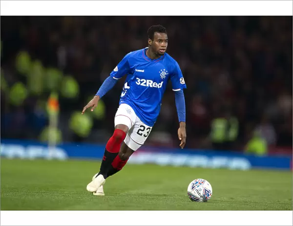 Rangers Lassana Coulibaly in Betfred Cup Semi-Final Action against Aberdeen at Hampden Park