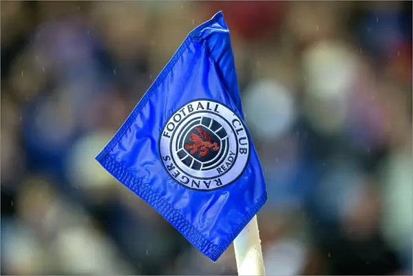 Rangers vs Kilmarnock: Corner Flag at Ibrox Stadium - Ladbrokes Premiership (Scottish Cup Champions 2003)