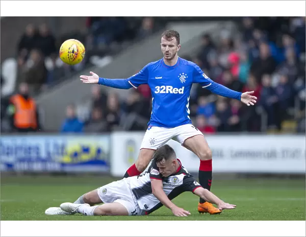 Rangers vs St Mirren: Andy Halliday Fouls Simeon Jackson in Ladbrokes Premiership Clash at New St Mirren Park