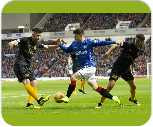 Glasgow Rangers vs Livingston: Intense Battle for Possession at Ibrox Stadium