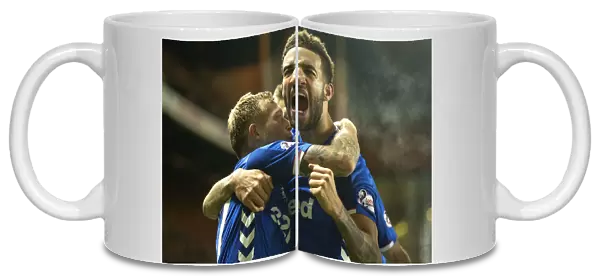 Rangers: Goldson and Arfield Celebrate Goal in Epic Ibrox Victory