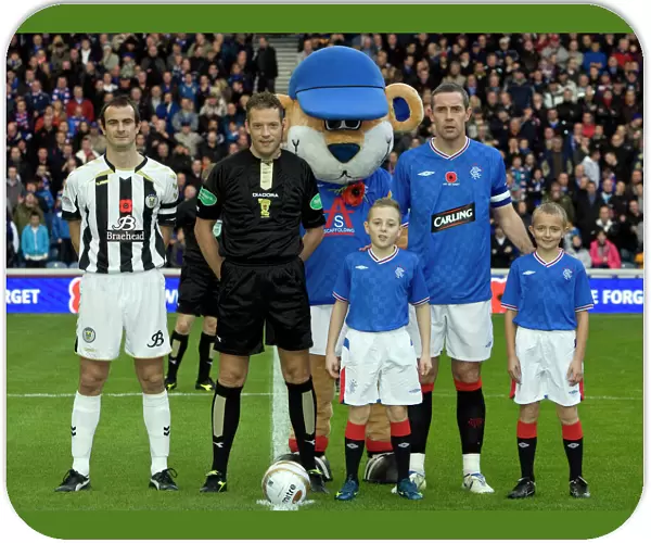 Rangers Football Club: Exciting 2-1 Victory Over St Mirren at Ibrox Stadium - Mascots Jubilant Celebration
