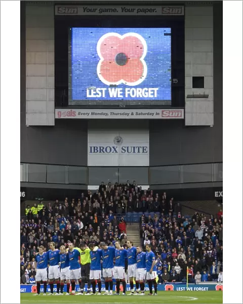 Rangers Football Club: A Moment of Silence for Remembrance Sunday (2-1 vs. St Mirren, Ibrox Stadium)