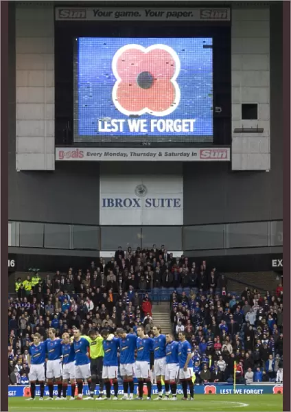 Rangers Football Club: A Moment of Silence for Remembrance Sunday (2-1 vs. St Mirren, Ibrox Stadium)