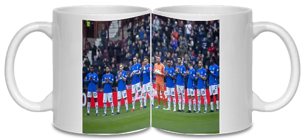 Rangers Players Pay Tribute: Minutes Applause at Hearts vs Rangers - Ladbrokes Premiership - Tynecastle (Scottish Cup Winning Team, 2003)