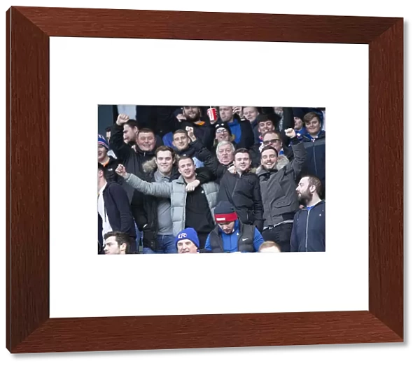 Rangers Fans Celebrate Scottish Cup Victory at Dens Park (2003)