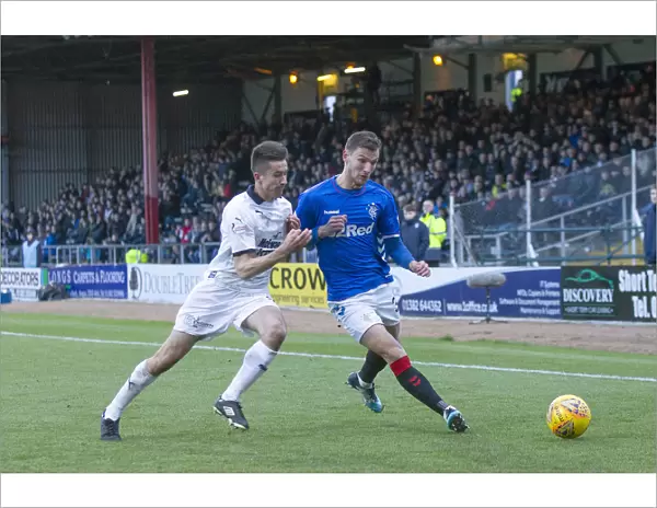 Rangers vs Dundee: Barisic Fights for Ball in Intense Ladbrokes Premiership Clash at Dens Park