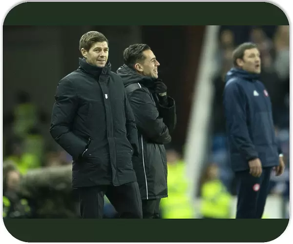 Steven Gerrard and Rangers Prepare for Premier League Clash against Scottish Cup Champions Hamilton Academical at Ibrox Stadium