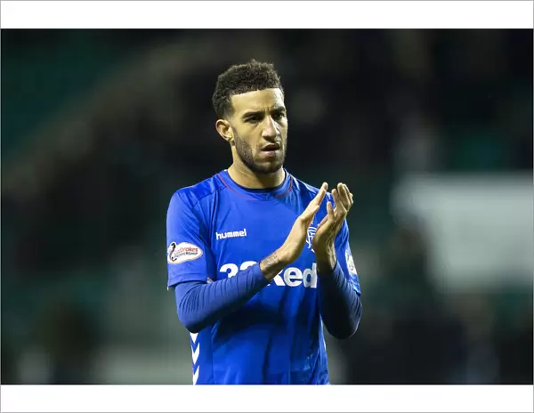 Rangers Connor Goldson Honors Fans after Hibernian Victory at Easter Road - Scottish Premiership