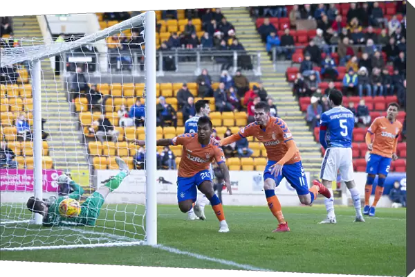 Thrilling Scottish Premiership Showdown: Rangers Alfredo Morelos Scores the Winning Goal against St. Johnstone at McDiarmid Park (2023)
