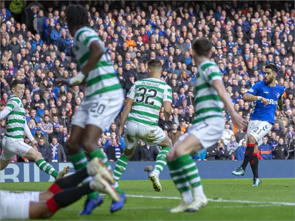 Rangers vs Celtic: Intense Moment as Candeias Shoots Past McGregor at Ibrox