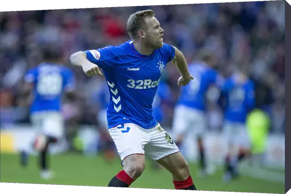 Scottish Premiership: Rangers vs Celtic at Ibrox - Scott Arfield Celebrates Ryan Jack's Goal (Scottish Cup Winning Moment)