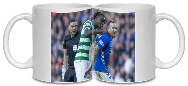 Rangers vs Celtic: Intense Rivalry - Scott Arfield vs Dedryck Boyata at Ibrox Stadium