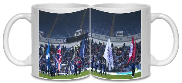 Rangers Football Club: Flag Bearers Honor Ibrox Stadium at 2003 Scottish Cup Victory